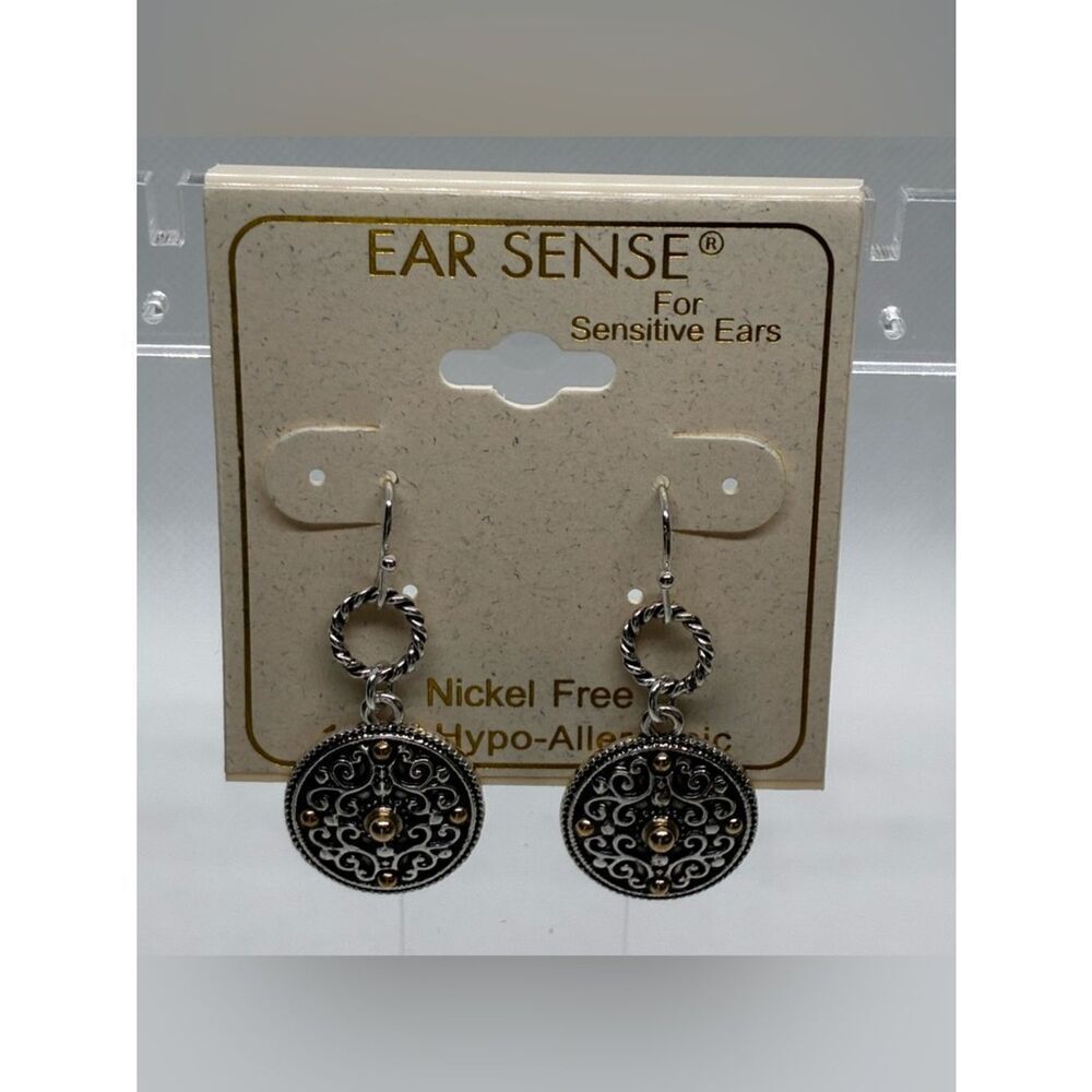 3For$20 EAR SENSE Silver-Tone Filigree Dangle Earrings